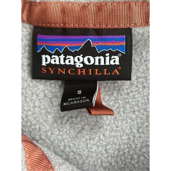 Patagonia Synchilla Snap T Fleece Pullover Jacket Gray Men's Small - Picture 5 of 6